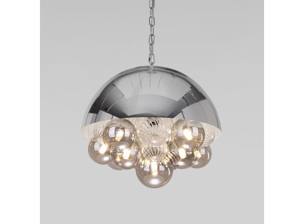 Подвесной светильник со стеклянными плафонами 30178 хром