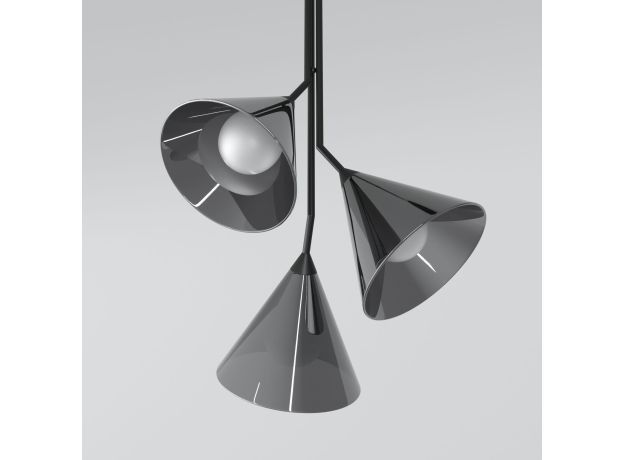 Подвесной светильник со стеклянными плафонами 70161/3 черный