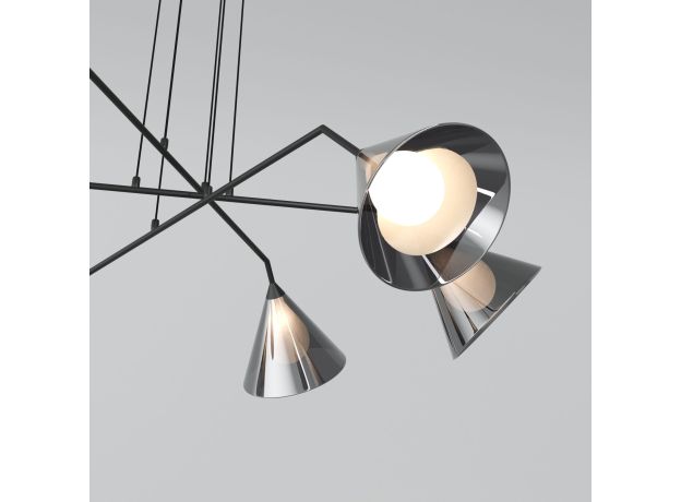 Подвесной светильник со стеклянными плафонами 70161/6 черный