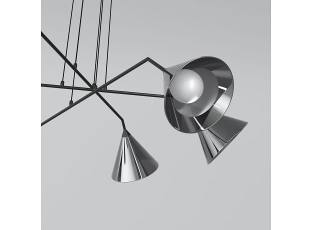 Подвесной светильник со стеклянными плафонами 70161/6 черный