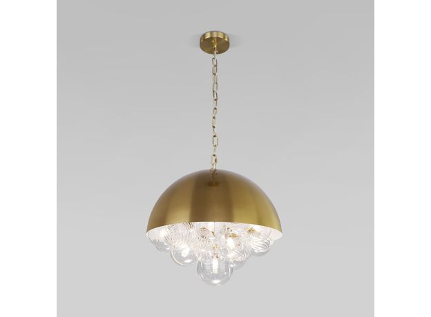 Подвесной светильник со стеклянными плафонами 30177 латунь