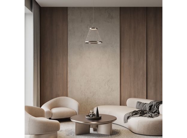 Подвесной светодиодный светильник 40016/1 LED коричневый