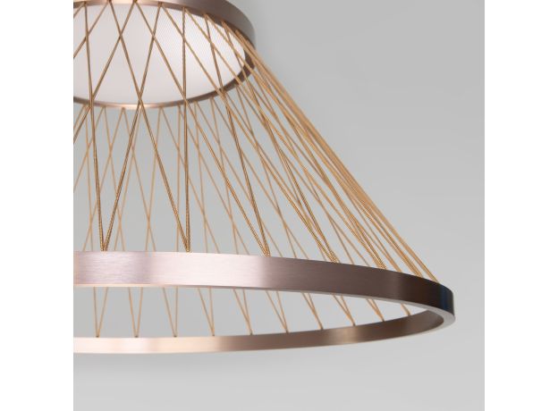 Подвесной светодиодный светильник 40017/1 LED коричневый