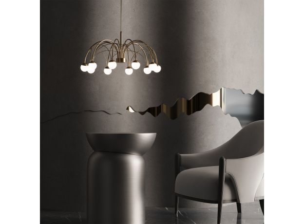 Подвесной светодиодный светильник 90030/10 LED золото