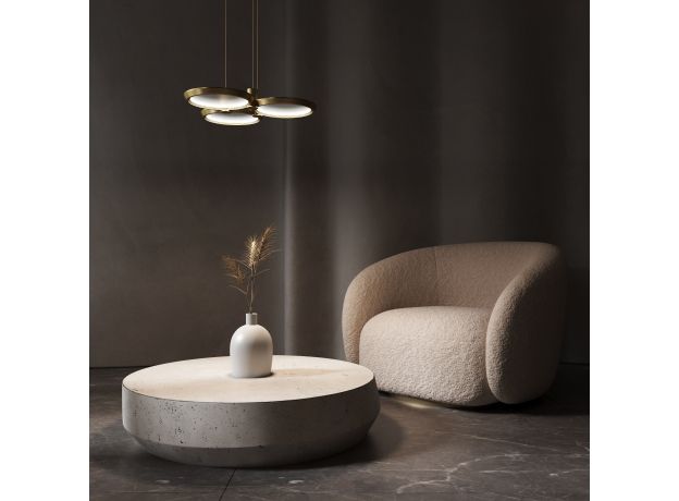 Подвесной светодиодный светильник 90034/3 золото