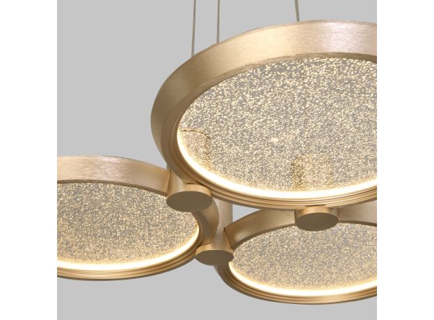 Подвесной светодиодный светильник 90034/3 золото