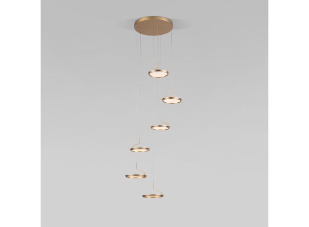 Подвесной светодиодный светильник 90034/6 золото