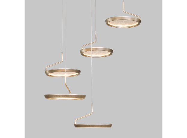 Подвесной светодиодный светильник 90034/6 золото