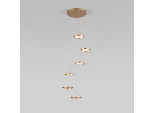 Подвесной светодиодный светильник 90034/6 золото