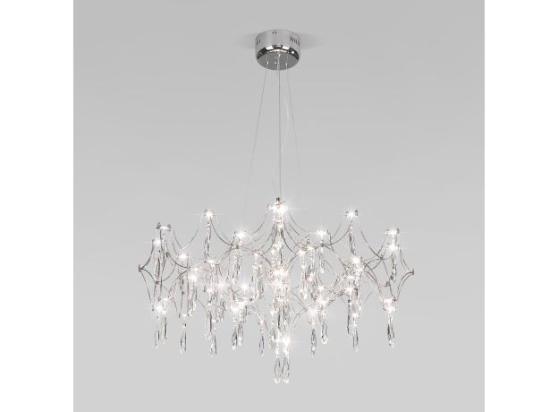 Подвесной светодиодный светильник с фигурным хрусталем 443/1