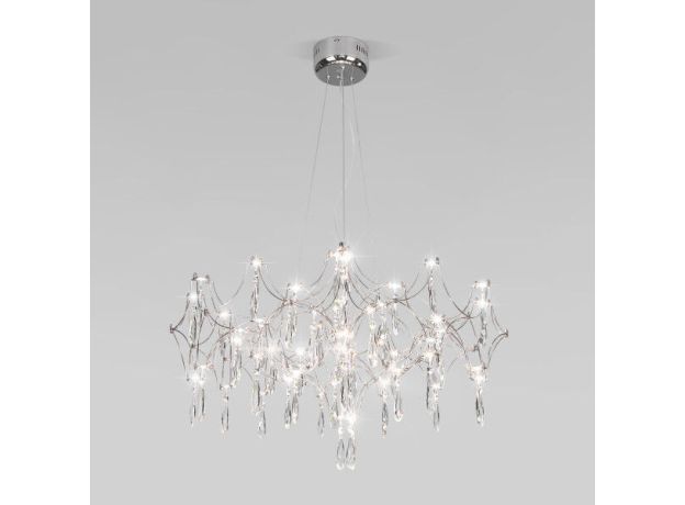 Подвесной светодиодный светильник с фигурным хрусталем 443/1