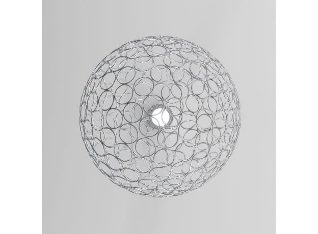 Подвесной светодиодный светильник с металлическим плафоном 90353/1 хром