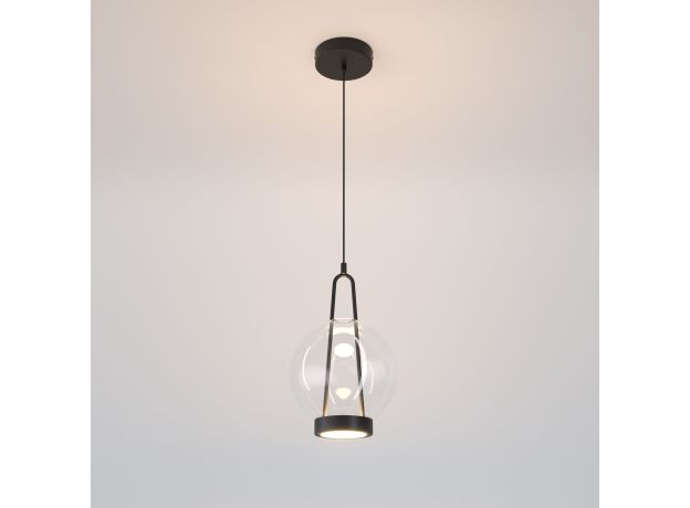 Подвесной светодиодный светильник со стеклянным плафоном 50267/1 LED черный