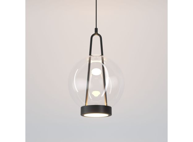 Подвесной светодиодный светильник со стеклянным плафоном 50267/1 LED черный