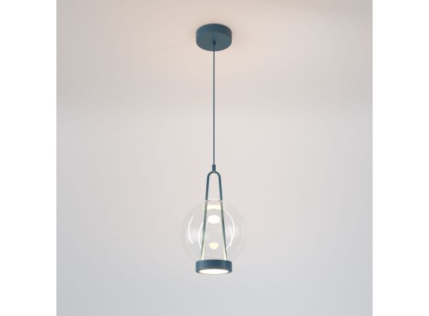 Подвесной светодиодный светильник со стеклянным плафоном 50267/1 LED синий