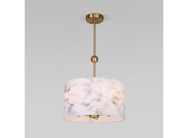 Потолочный светильник с тканевыми абажурами 60174/3 латунь