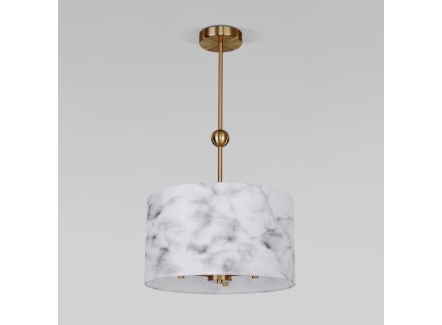 Потолочный светильник с тканевыми абажурами 60174/3 латунь