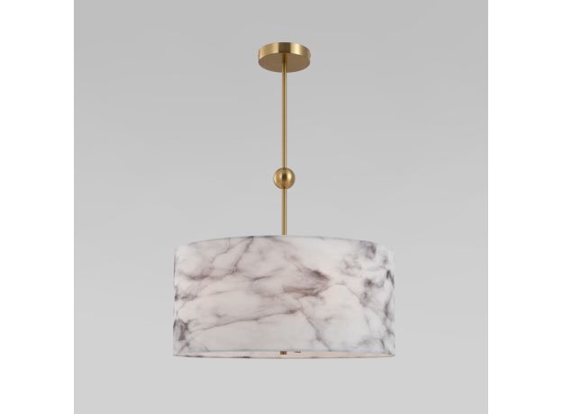 Потолочный светильник с тканевым абажуром 60174/5 латунь