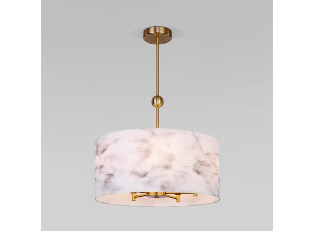 Потолочный светильник с тканевым абажуром 60174/5 латунь