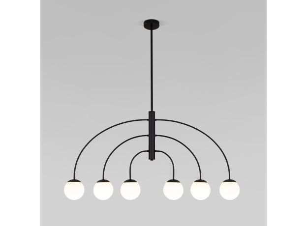 Потолочный светильник со стеклянным плафоном 30179/6 черный