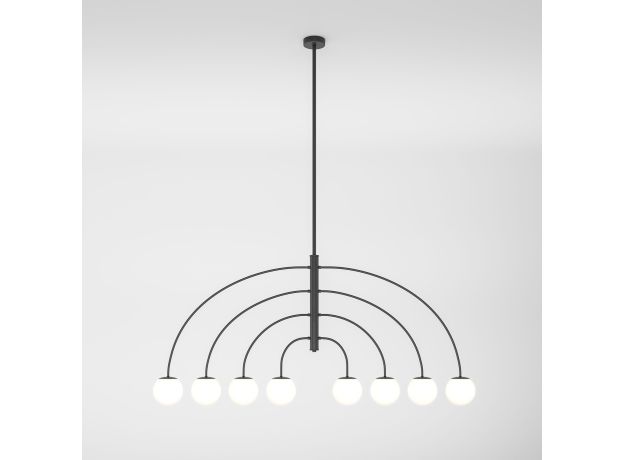 Потолочный светильник со стеклянным плафоном 30179/8 черный