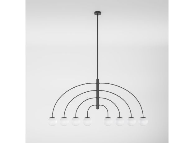 Потолочный светильник со стеклянным плафоном 30179/8 черный