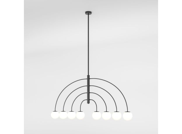 Потолочный светильник со стеклянным плафоном 30179/8 черный
