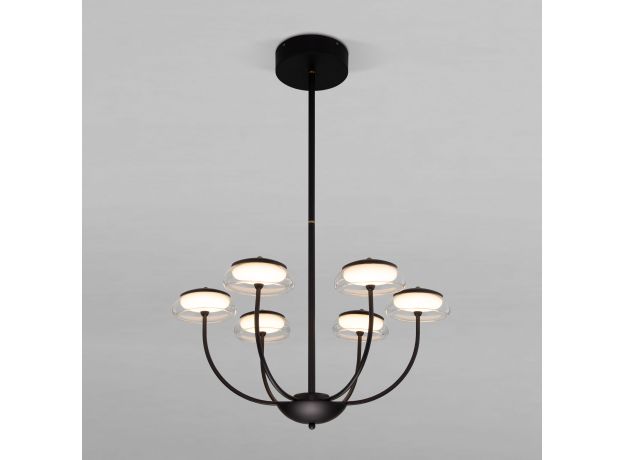 Потолочный светильник со стеклянным плафоном 50388 LED Черный