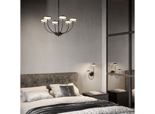 Потолочный светильник со стеклянным плафоном 50388 LED Черный