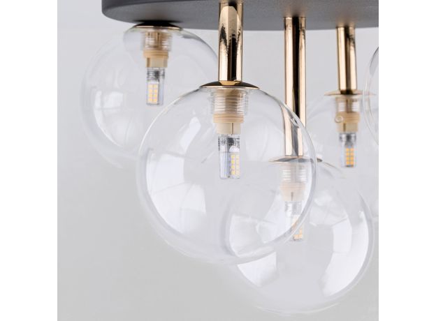 Потолочный светильник со стеклянными плафонами 758 Nilos