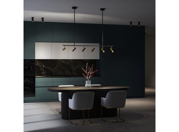 Потолочный светильник 20252/6 LED черный/латунь