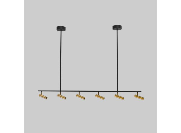 Потолочный светильник 20252/6 LED черный/латунь