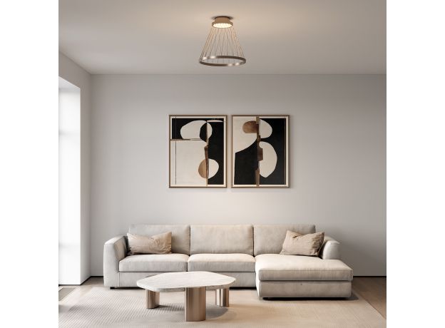 Потолочный светодиодный светильник 40018/1 LED коричневый