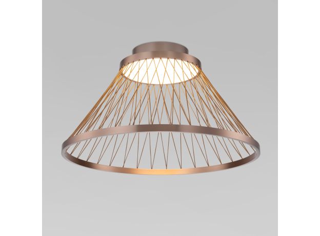 Потолочный светодиодный светильник 40019/1 LED коричневый