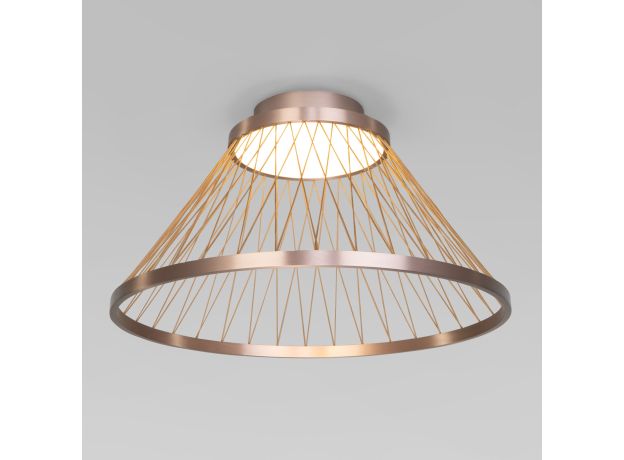 Потолочный светодиодный светильник 40019/1 LED коричневый