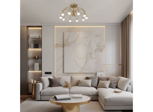 Потолочный светодиодный светильник 90031/10 LED золото