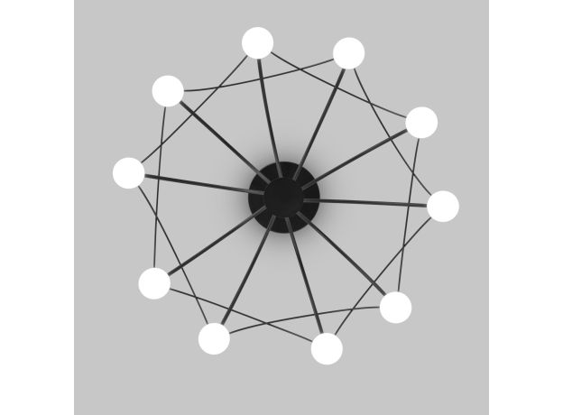 Потолочный светодиодный светильник Ragno 90035/10  LED черный