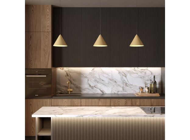 Светильник подвесной светодиодный Conus 16W 4000K золотой 50316 LED