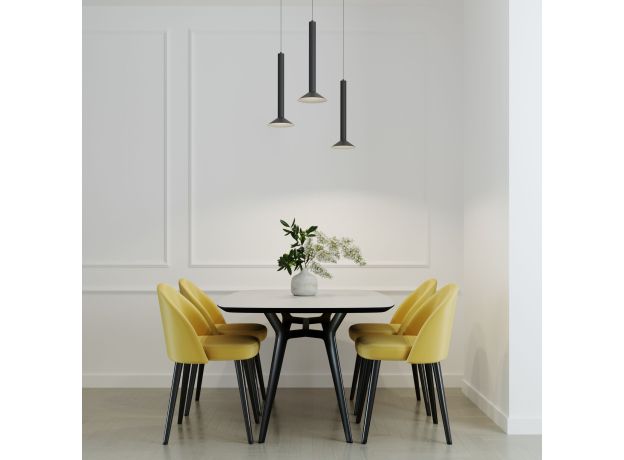 Светильник подвесной светодиодный Fest 7W 4000K графит 50315 LED