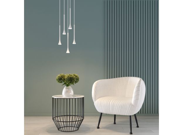 Светильник подвесной светодиодный Hall 5W 3000K белый 50314 LED