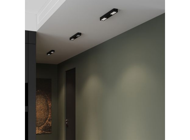 Светильник потолочный светодиодный Tend 16W 4000K черный 25115/LED