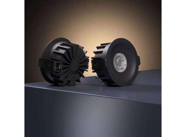 Светильник встраиваемый светодиодный Combi 15W 4000K черный 25068/LED