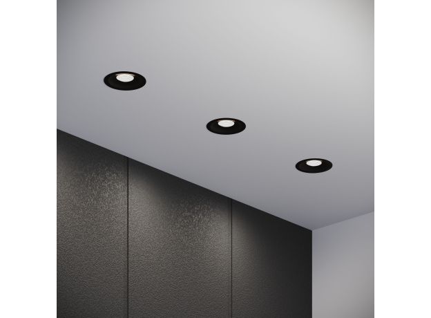 Светильник встраиваемый светодиодный Combi 15W 4000K черный 25068/LED