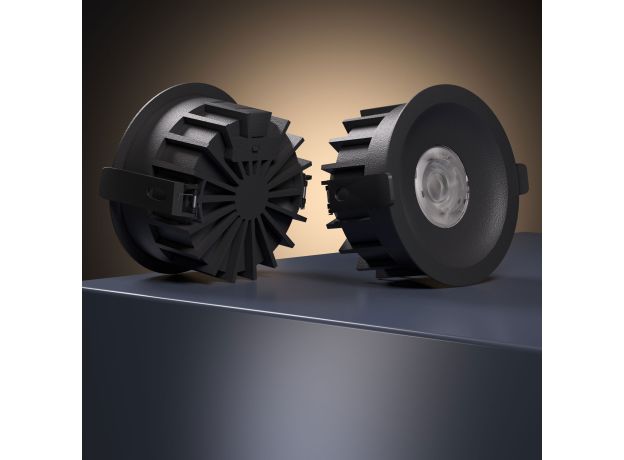 Светильник встраиваемый светодиодный Combi 20W 4000K черный 25069/LED