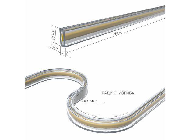 Светодиодная лента 220V 9,3W 288Led COB IP65 4200 дневной белый, 50 м Лента светодиодная 220V 9,3W 288Led COB IP65 4200 дневной белый, 50 м