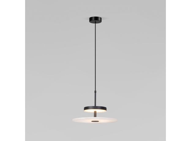 Светодиодный подвесной светильник с мраморным рассеивателем 40342 LED черный