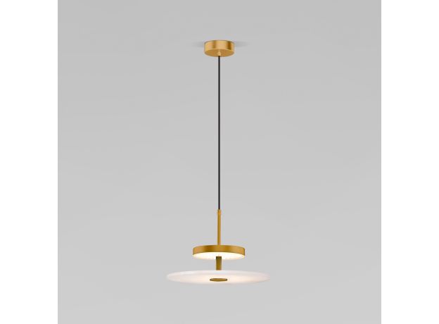 Светодиодный подвесной светильник с мраморным рассеивателем 40342 LED латунь