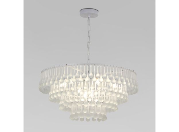 Умная подвесная люстра со стеклянным рассеивателем 476/8 Smart