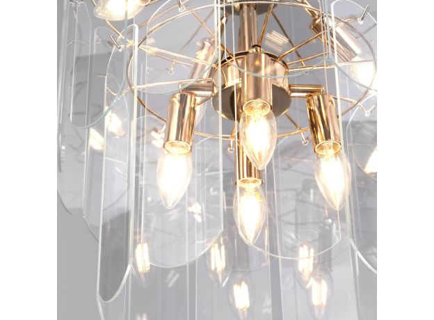 Умная подвесная люстра со стеклянными плафонами 60170/8