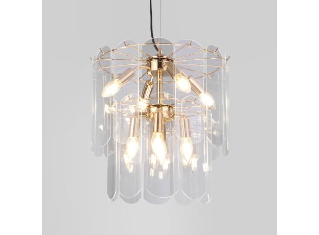 Умная подвесная люстра со стеклянными плафонами 60170/8